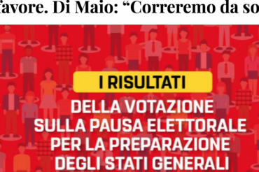 M5S alla Conquista della Regione - Forze di Governo, Portavoce, Attivisti e cittadini sono l'arma vincente